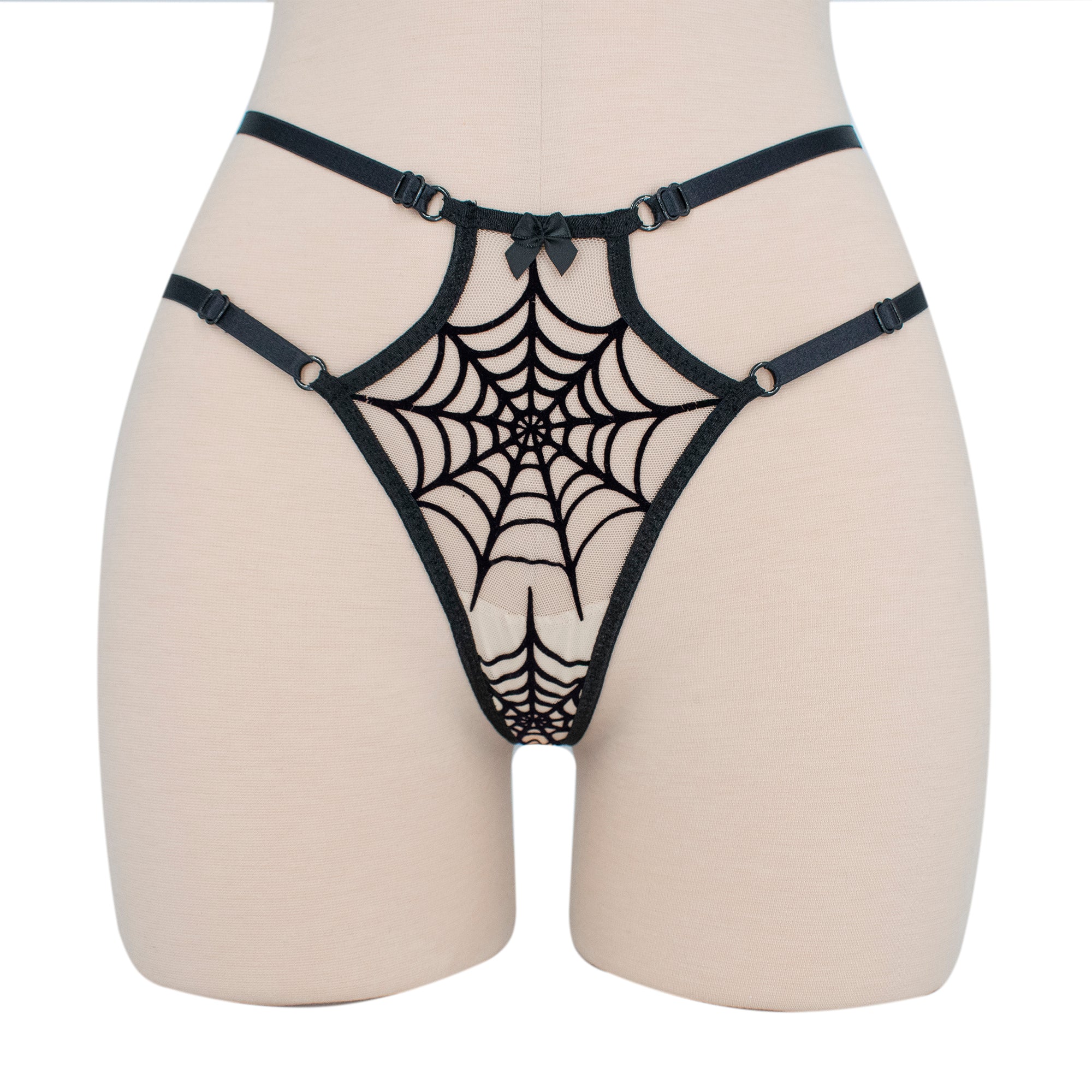 High Waist Spiderweb Strappy Panty 
