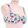 Tattoo Print Bandeau Bikini Top