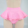 Candy Pink Cheeky High Waist Swim Skirt  XS-2XL