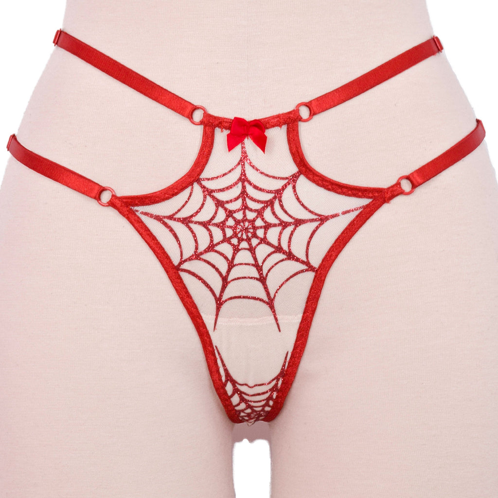 High Waist Spiderweb Strappy Panty 